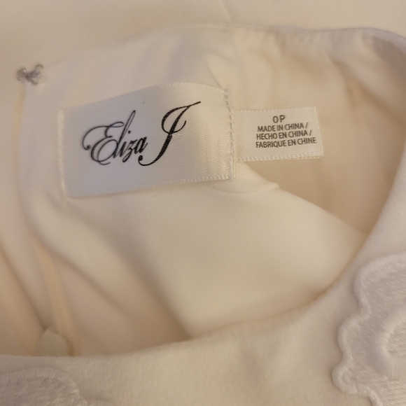 Eliza J Lace Ponte Fit & Flare Dress 0P - Picture 6 of 9